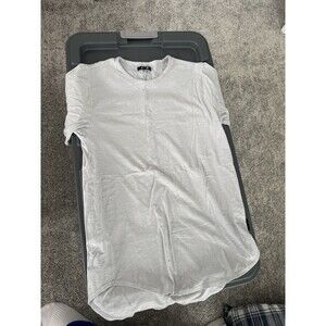 Jackson Men’s Gray Crew Neck Curved Hem T-Shirt Size Large